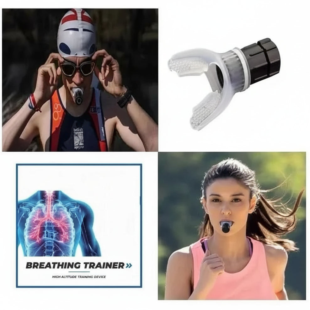 Breathing Trainer Exercise Mouthpiece | Improve Lung Capacity & Cardio Fitness - FitZone360