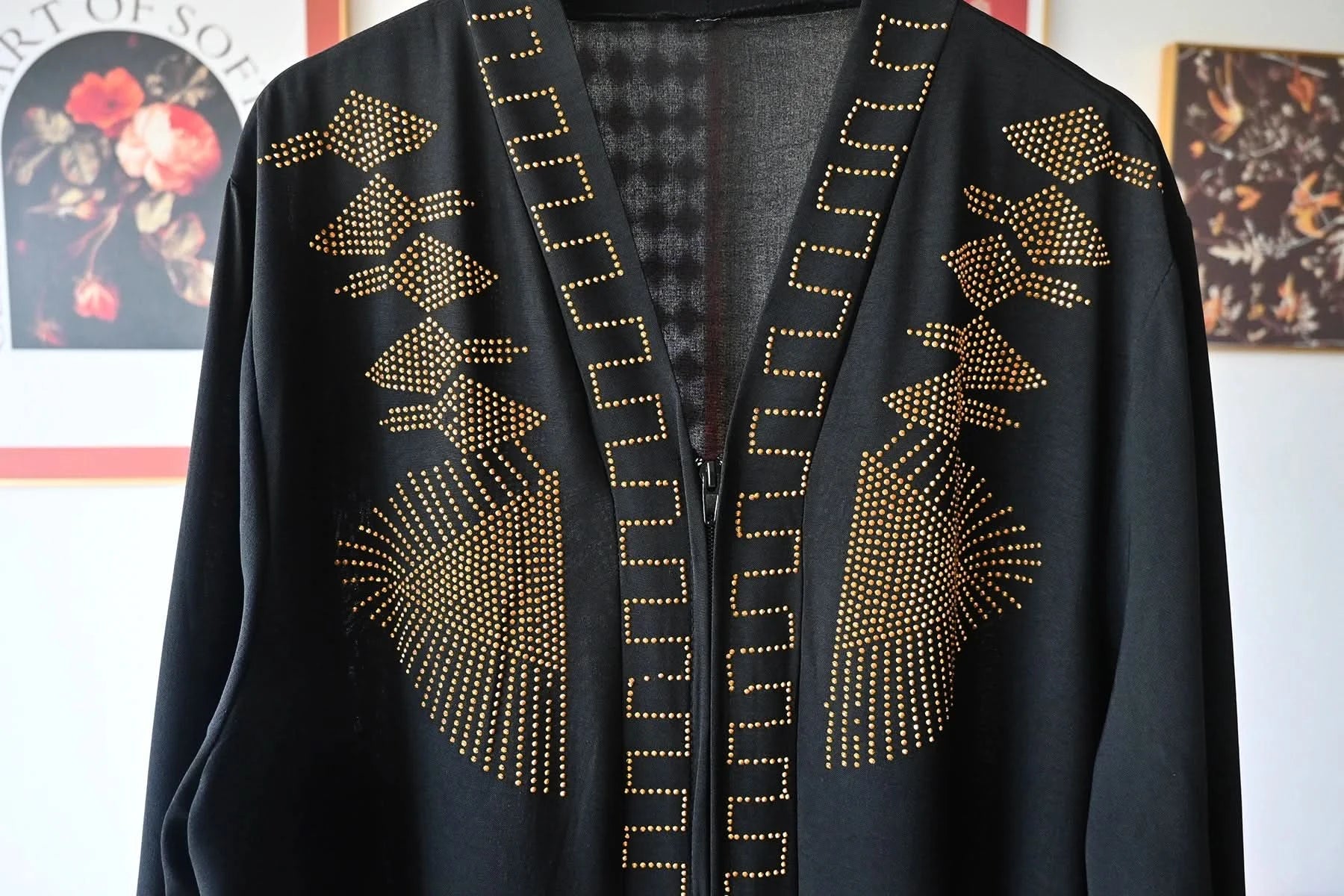 Elegant Chiffon Open Abaya with Zipper | Modest Muslim Women's Dress - FitZone360