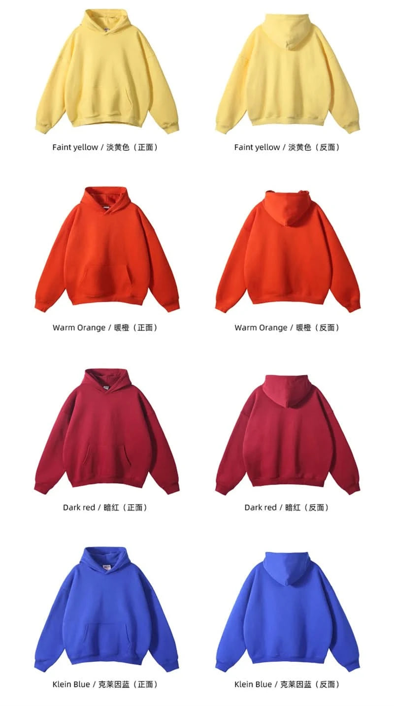 Fleece Hooded Sweatshirt | Unisex Oversized Winter Hoodie Pullover - FitZone360