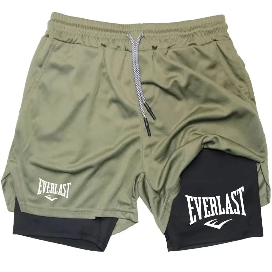 Everlast 2-Layer Slim Fit Training Shorts | Perfect For Summer - FitZone360