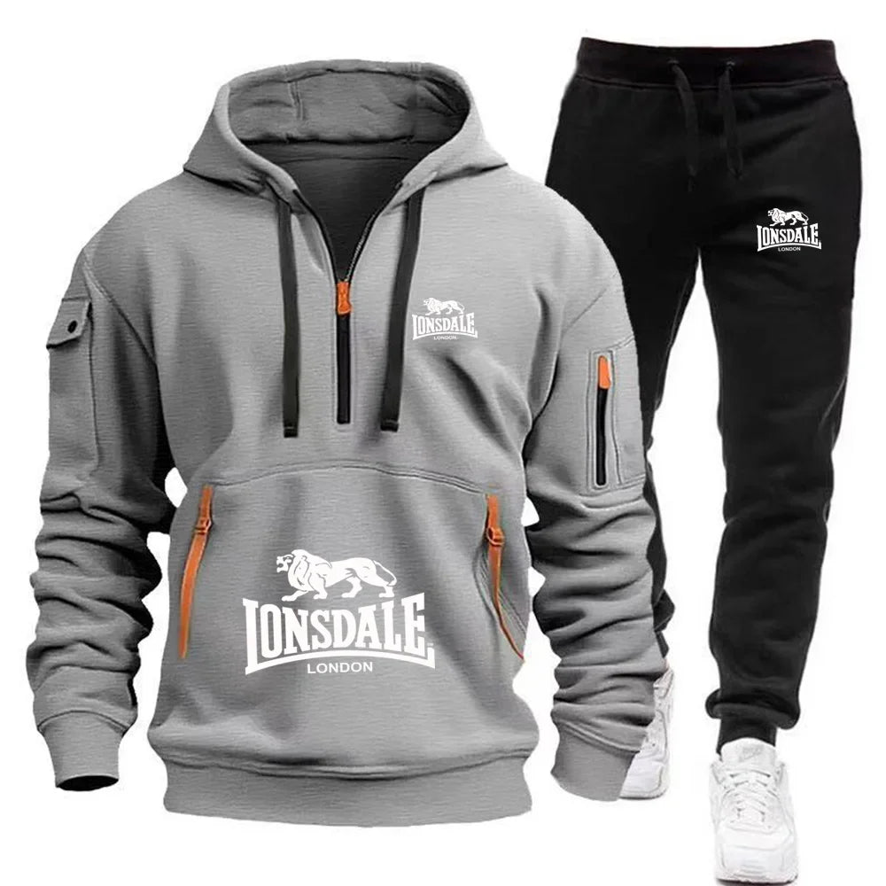 Lonsdale Boxing Tracksuit Set – Premium Hoodie & Jogging Bottoms for Muay Thai, MMA & Gym Wear