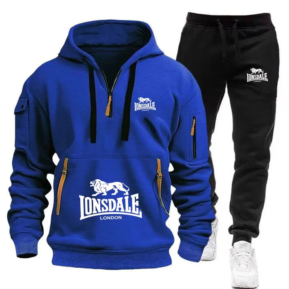 Lonsdale Boxing Tracksuit Set – Premium Hoodie & Jogging Bottoms for Muay Thai, MMA & Gym Wear