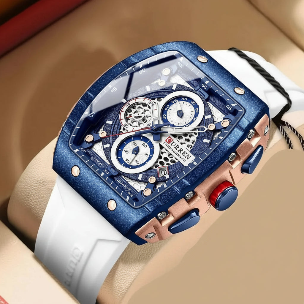 Top Brand Men's Watches | Luxury Square Quartz Wristwatch - FitZone360