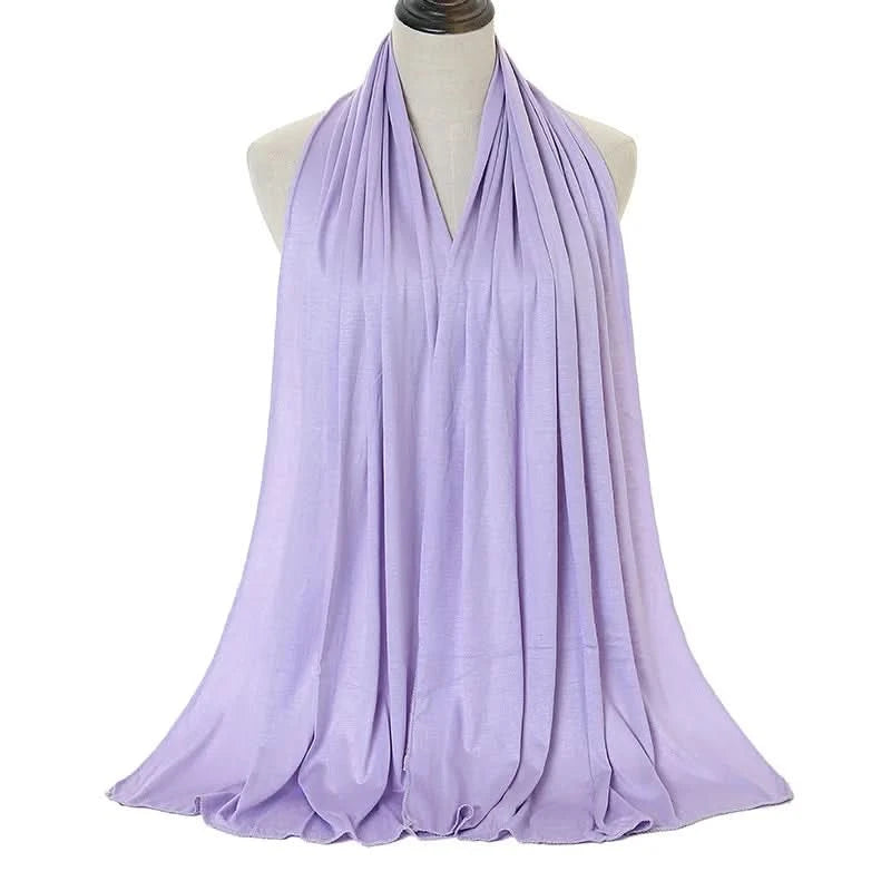 🌙 Soft Modal Cotton Jersey Hijab Scarf – 170x60cm - FitZone360