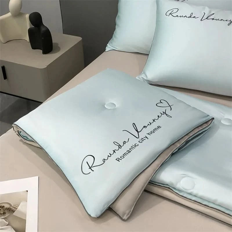 Air Conditioning Blanket | Premium Washable Ice Silk Summer Quilt Set - FitZone360