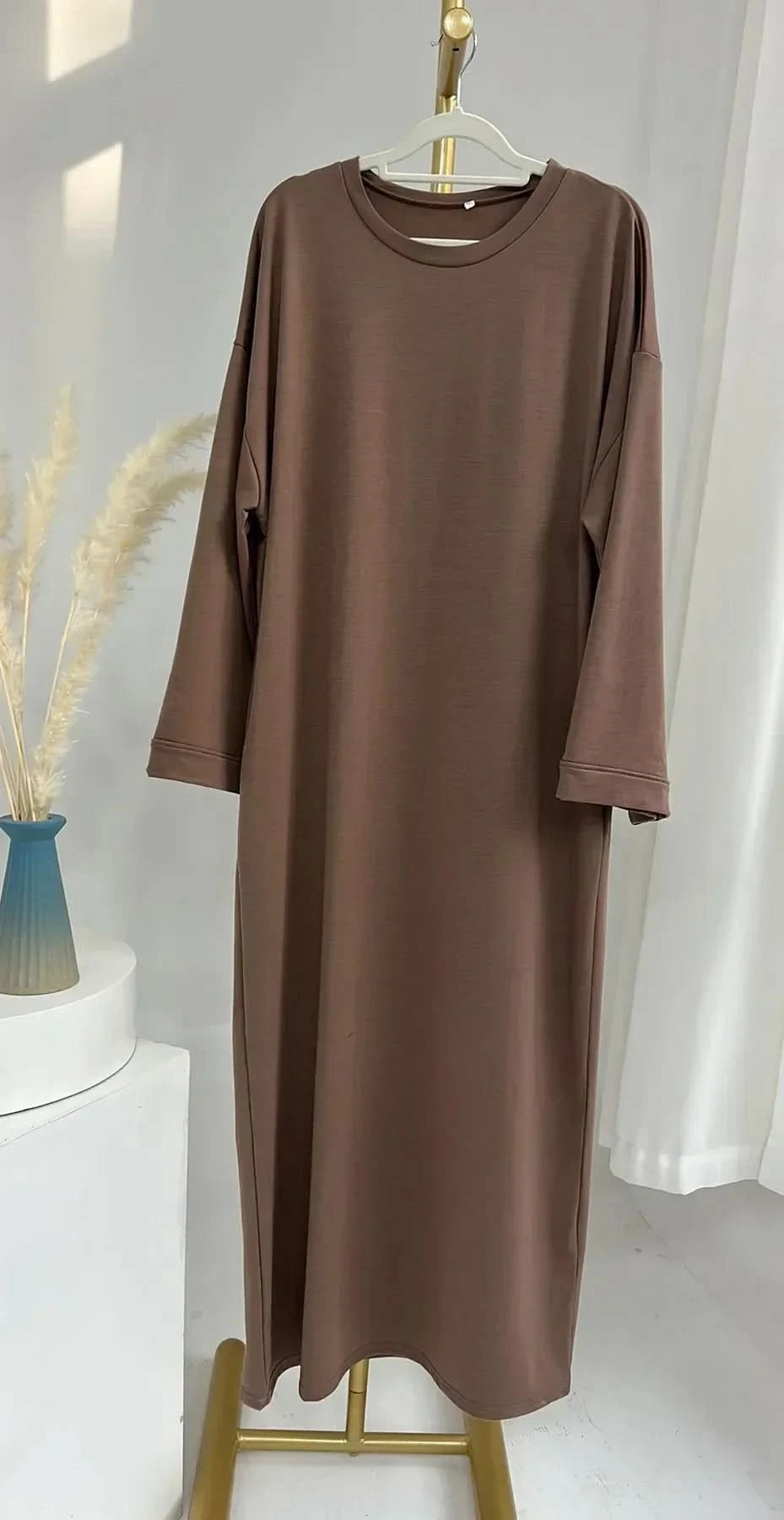 Casual Muslim Abaya Sweatshirt Dress for Women | Modest Daily Wear - FitZone360