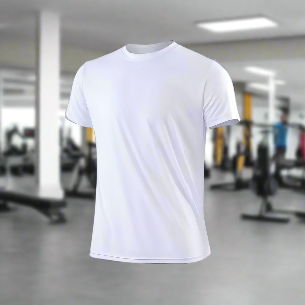 Men's Quick Dry Moisture-Wicking Gym T-Shirt – Lightweight Activewear Top - FitZone360