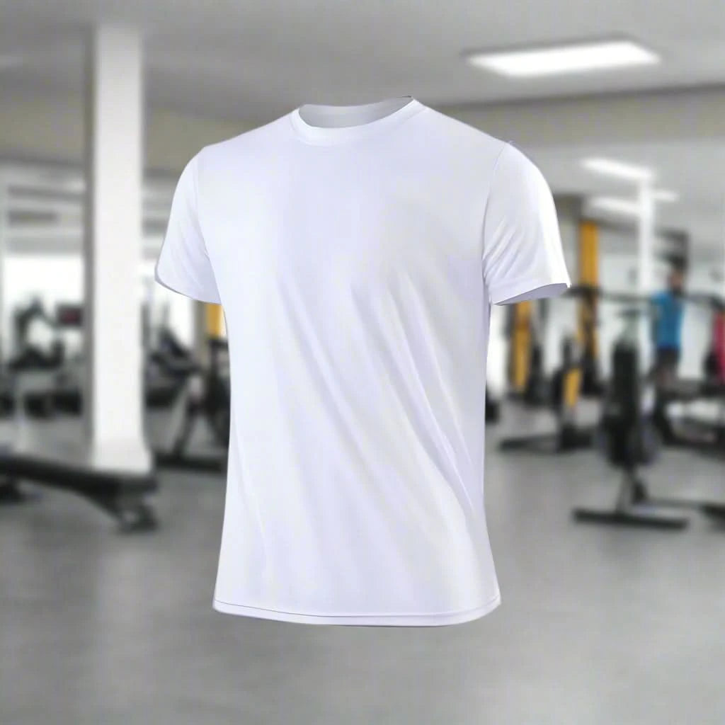 Men's Quick Dry Moisture-Wicking Gym T-Shirt – Lightweight Activewear Top - FitZone360