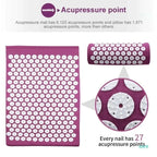 Massage Yoga Mat for Back Pain Relief, Needle Yoga Massage Mat with Acupressure - FitZone360