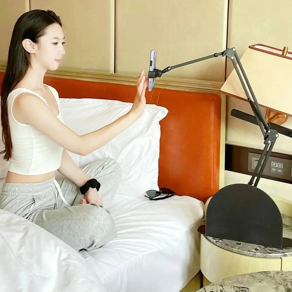 Z Retractable Bedside Phone and Tablet Holder. 360° Rotating Flexible Desktop Phone Mount - FitZone360
