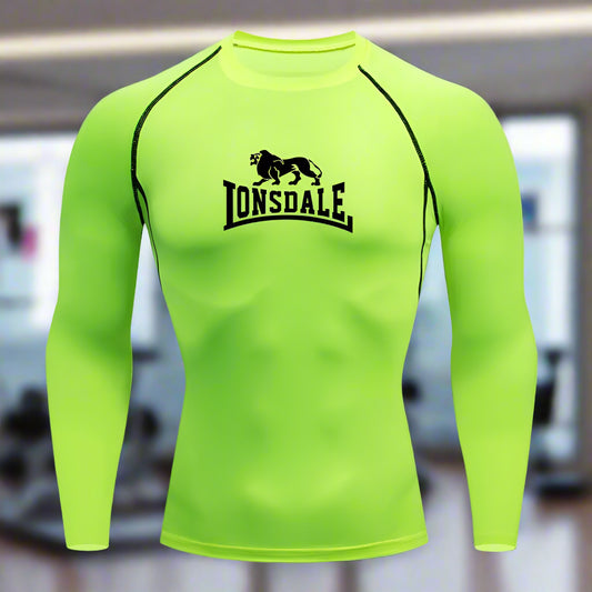 Lonsdale Men's Compression Gym Shirt – Quick-Dry Tight Fit for Fitness & Training - FitZone360