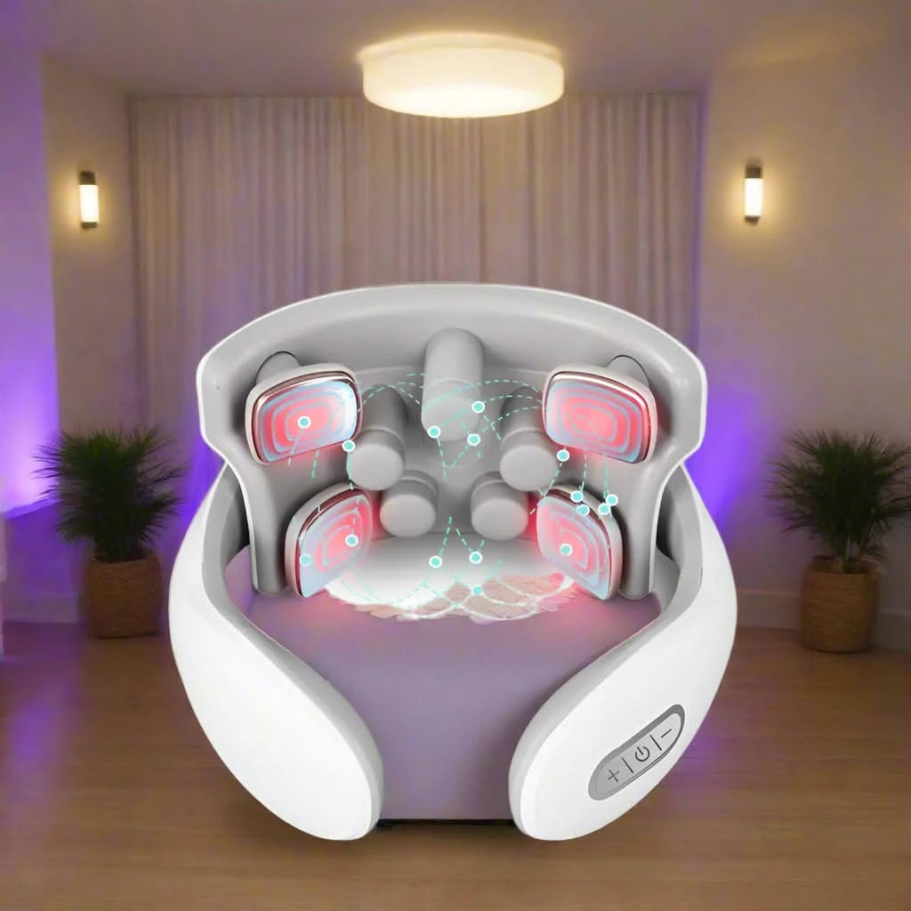 Electric Neck Massager with Magnetic Pulse Therapy - FitZone360