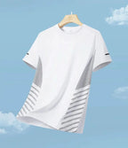 Men's Ice Silk Running T-Shirt | Quick-Dry, Breathable & Reflective Design - FitZone360