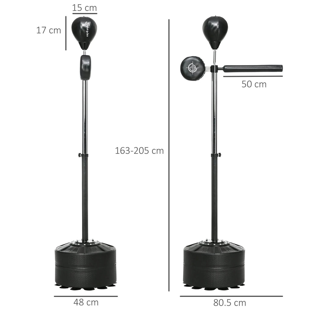 Freestanding Reflex Punch Ball | 360° Spinning Boxing Trainer for Home & Gym Workouts - FitZone360