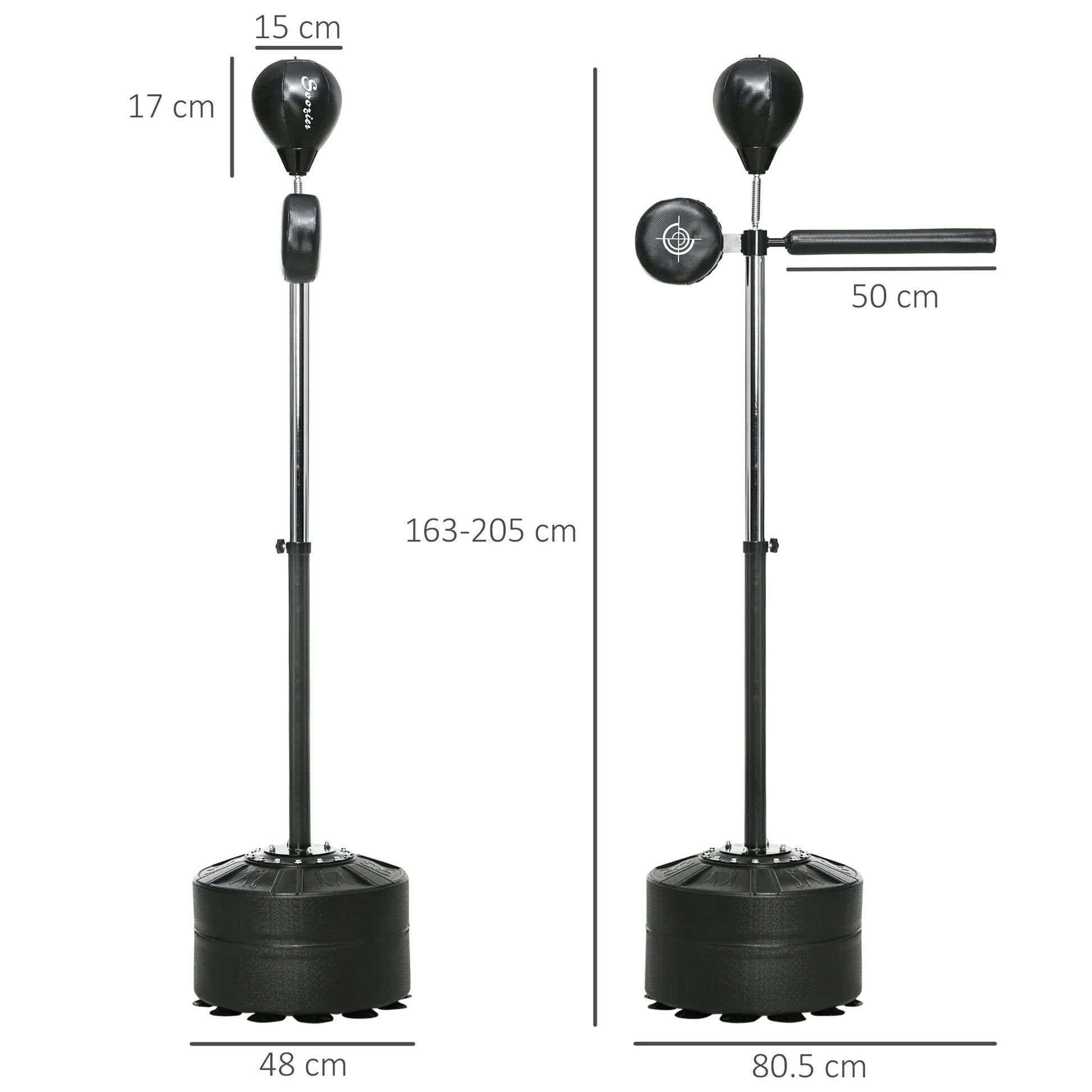 Freestanding Reflex Punch Ball | 360° Spinning Boxing Trainer for Home & Gym Workouts - FitZone360