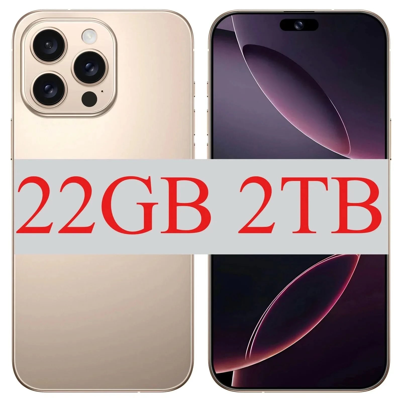 I16 Pro Max 7.3" HD 5G Smartphone – Global Android 14 Mobile Phone with Dual SIM, 8000mAh Battery, Unlocked 4G/5G Cellphone - FitZone360