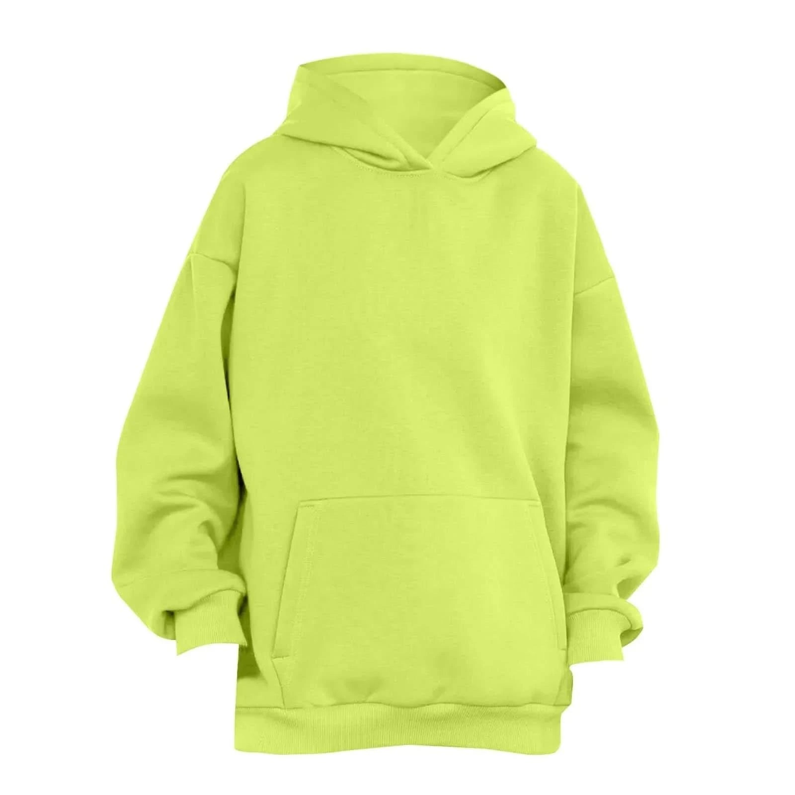 Trendy Solid Color Sports Hoodies | Fleece Sweatshirts for Men & Women | Couple Pullover for Spring & Autumn - FitZone360