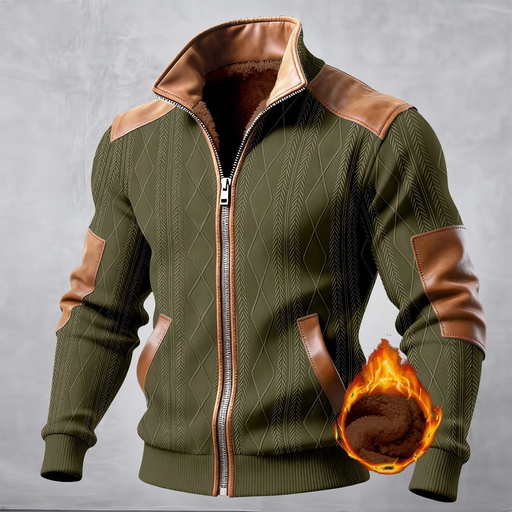 Men's Windproof Sports Jacket – Warm Zip-Up Casual Coat for Spring & Autumn