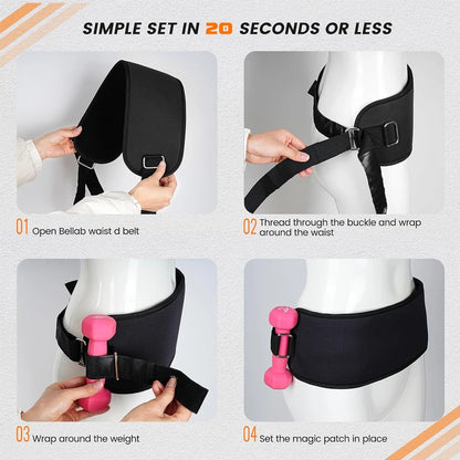Premium Hip Thrust Belt for Glute Workouts | Supports Dumbbells, Kettlebells & Plates | Home & Gym Fitness Accessory - FitZone360