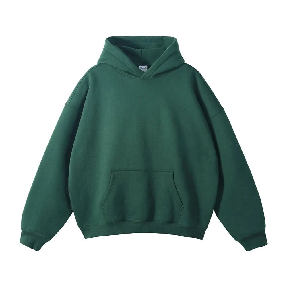 Fleece Hooded Sweatshirt | Unisex Oversized Winter Hoodie Pullover - FitZone360
