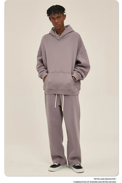Fleece Hooded Sweatshirt | Unisex Oversized Winter Hoodie Pullover