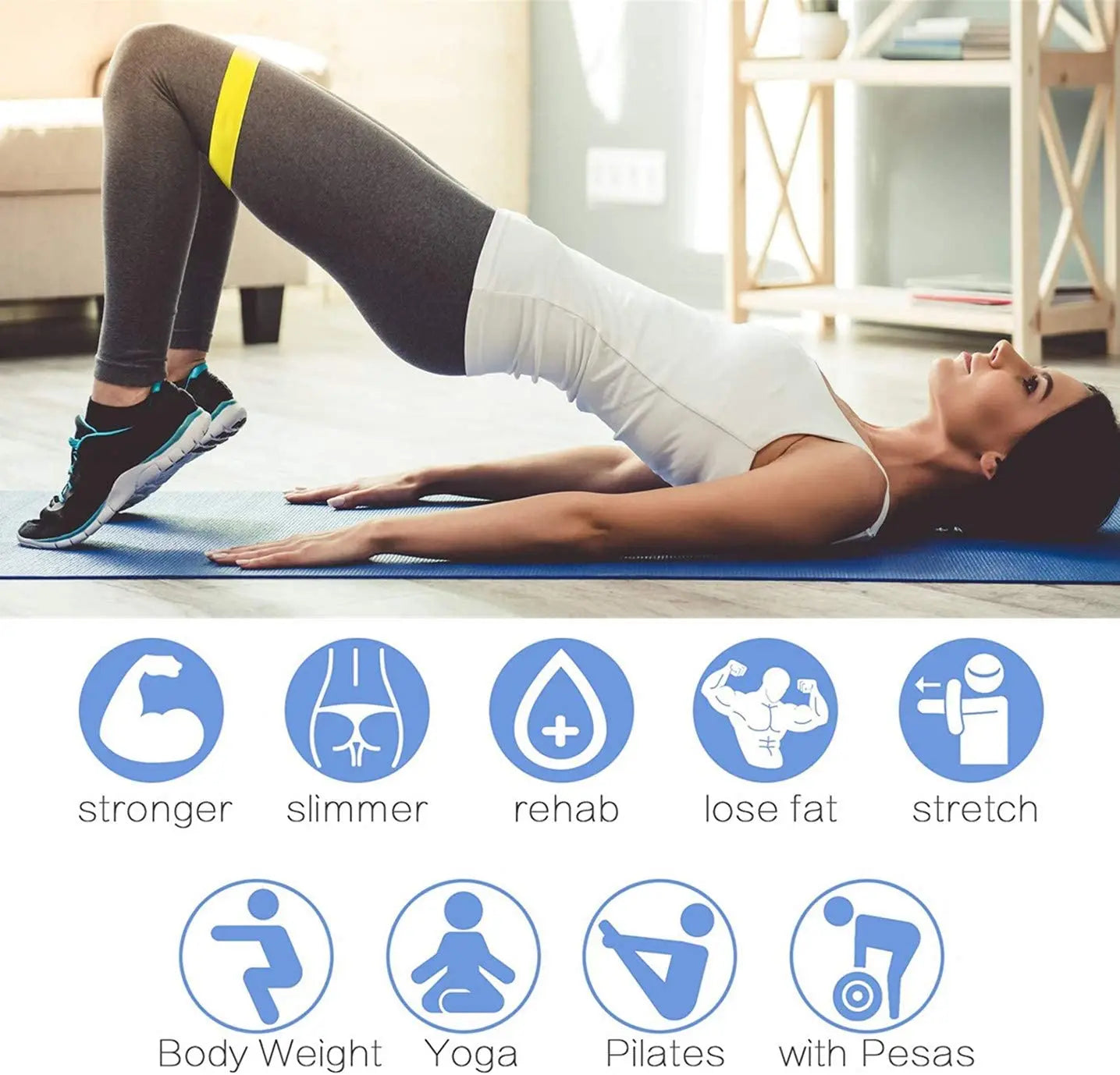 Resistance Bands for Strength Training | Bodybuilding, Workouts, Stretching & Home Gym - FitZone360