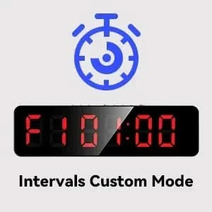 LED Digital Boxing Timer | Round Interval Workout Clock for Boxing. MMA, Muay Thai, and Martial Arts - FitZone360