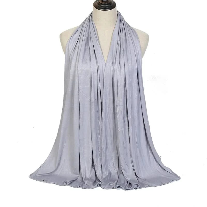 🌙 Soft Modal Cotton Jersey Hijab Scarf – 170x60cm - FitZone360