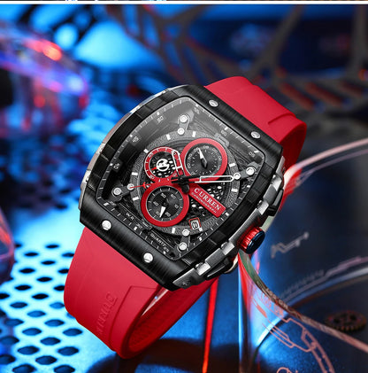Top Brand Men's Watches | Luxury Square Quartz Wristwatch - FitZone360