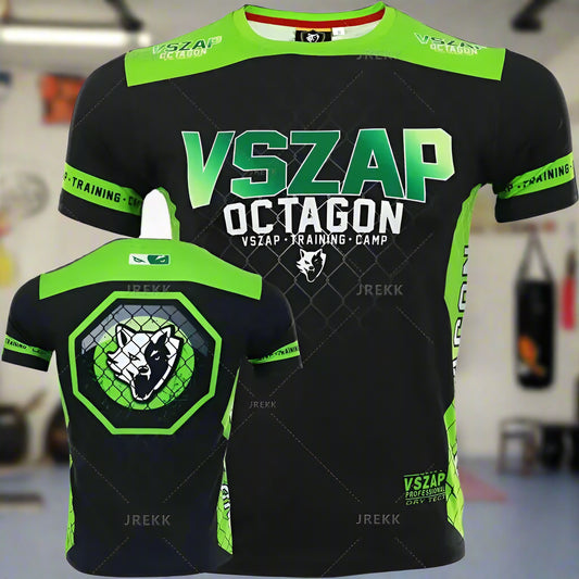 Fashion Muay Thai Sports T-Shirt for Men – Lightweight, Breathable Fitness & Combat Training Tee - FitZone360