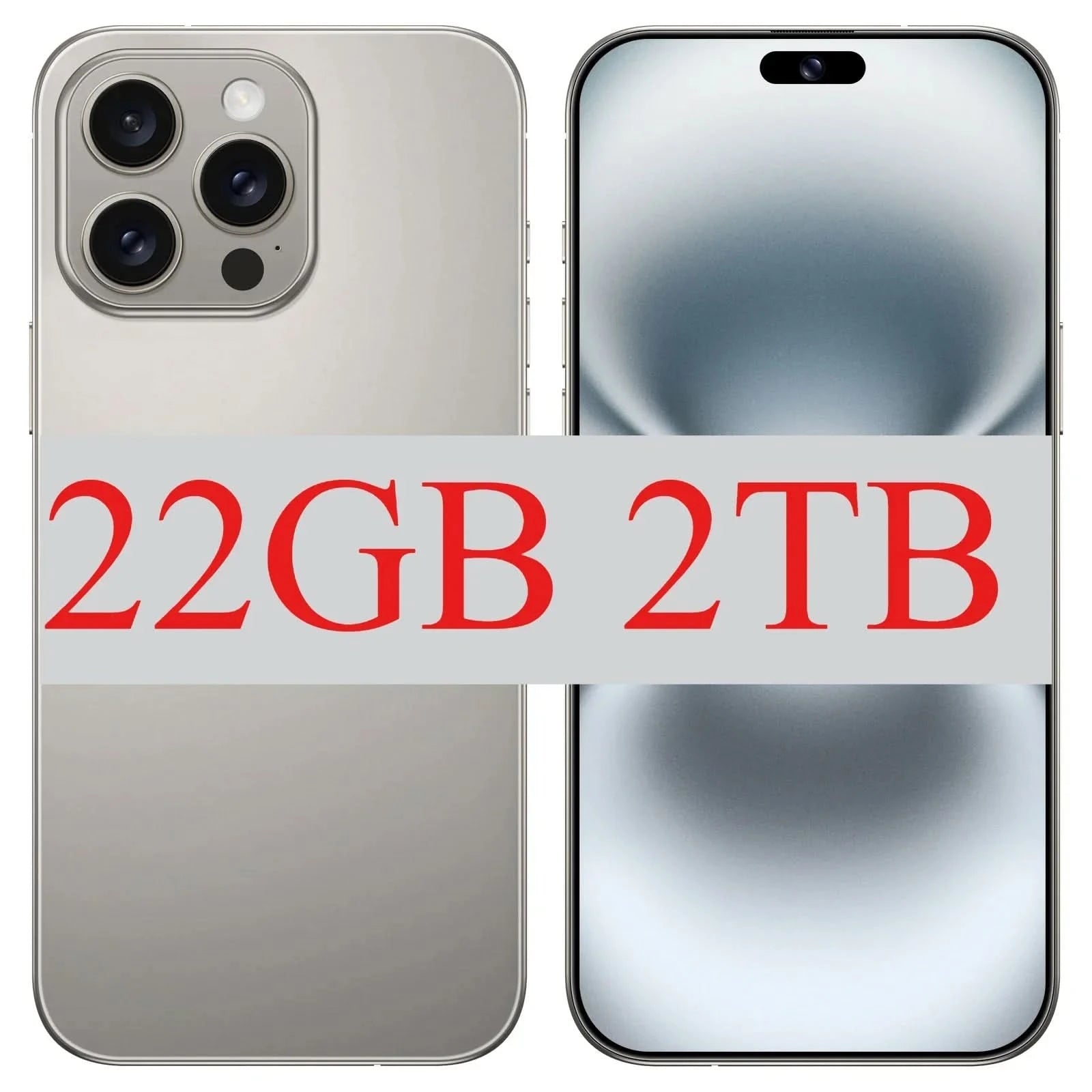 I16 Pro Max 7.3" HD 5G Smartphone – Global Android 14 Mobile Phone with Dual SIM, 8000mAh Battery, Unlocked 4G/5G Cellphone - FitZone360