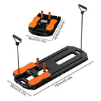Multi-Functional Ab Board with Rollers & Push-Up Handles | Foldable Home Gym Pilates Machine - FitZone360