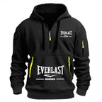 Title: Everlast Boxing Hoodie – Men’s Multi-Pocket Half-Zip Sports Pullover