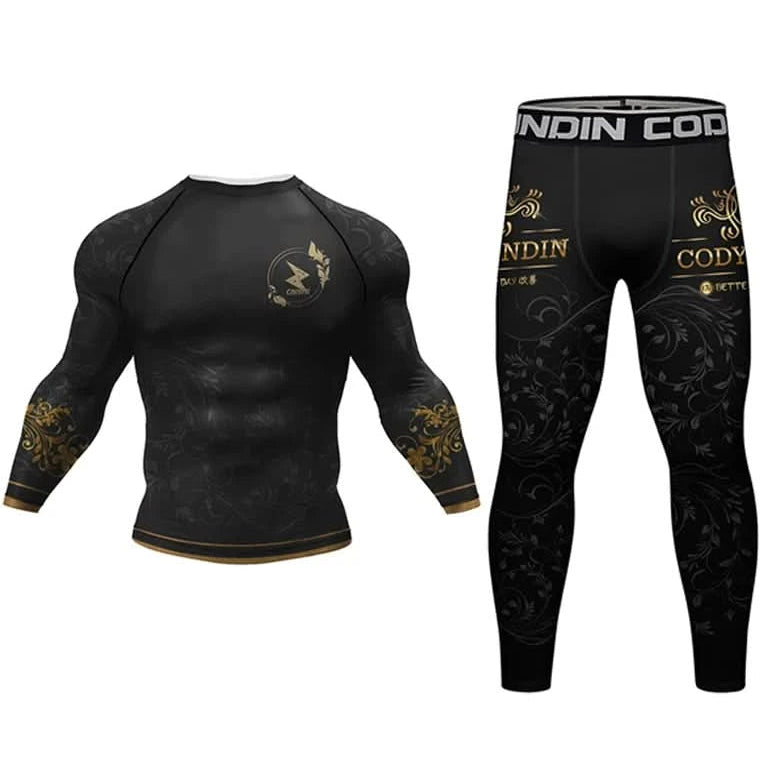MMA & BJJ Training Set | Rash Guard Tops | Shorts for Jiu Jitsu - FitZone360