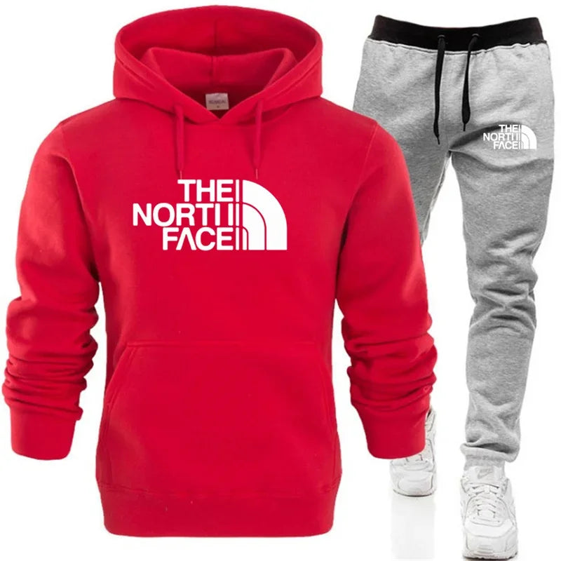 The North Face Tracksuit Set – Hooded Sweatshirt & Jogging Pants for Men & Women