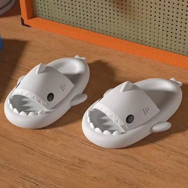 🦈 Shark Summer Slippers | Ultra-Soft Comfort with Non-Slip Grip & Elevated Sole - FitZone360