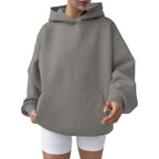 Trendy Solid Color Sports Hoodies | Fleece Sweatshirts for Men & Women | Couple Pullover for Spring & Autumn - FitZone360