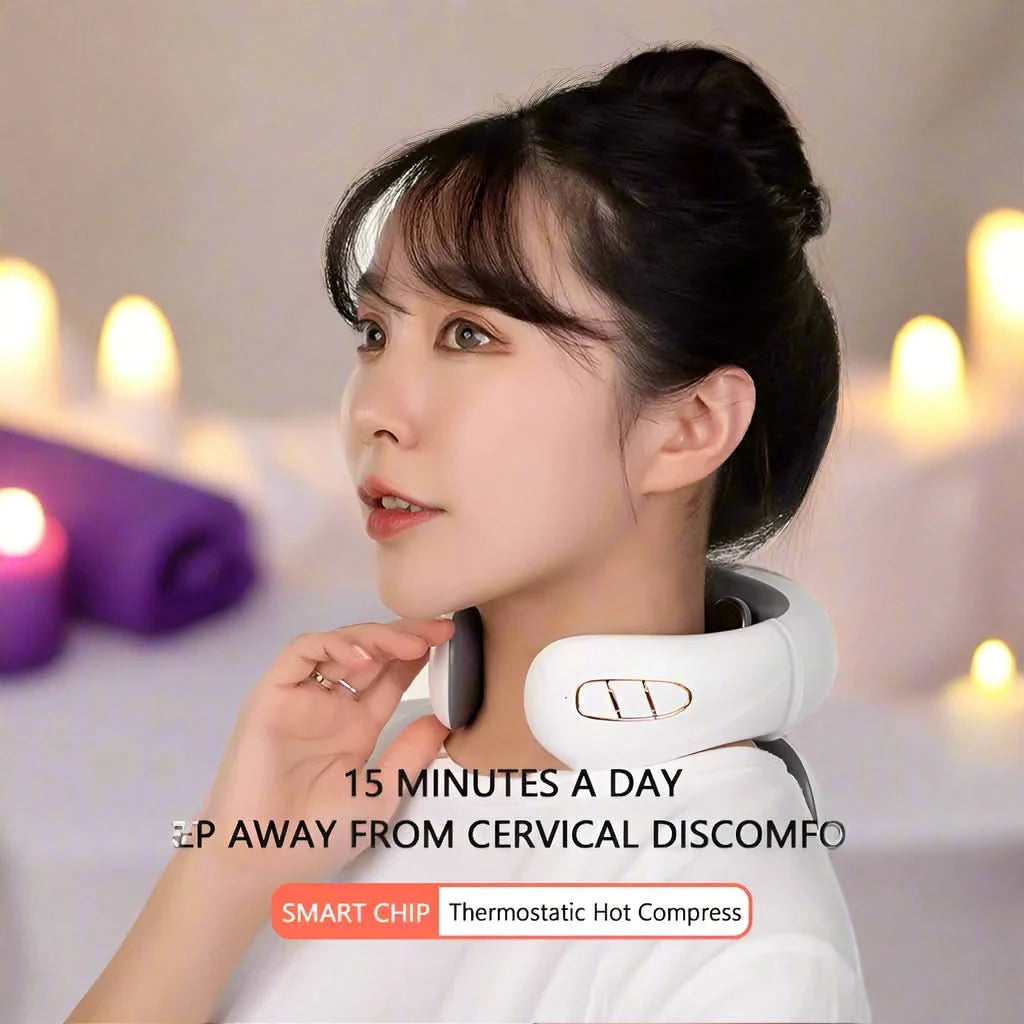 Electric Neck Massager with Magnetic Pulse Therapy - FitZone360