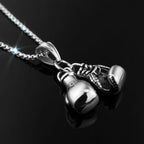 Vintage Boxing Gloves | Titanium Gold Plated Necklace - FitZone360