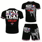 Unisex Muay Thai MMA Boxing Shorts & T-Shirt Set