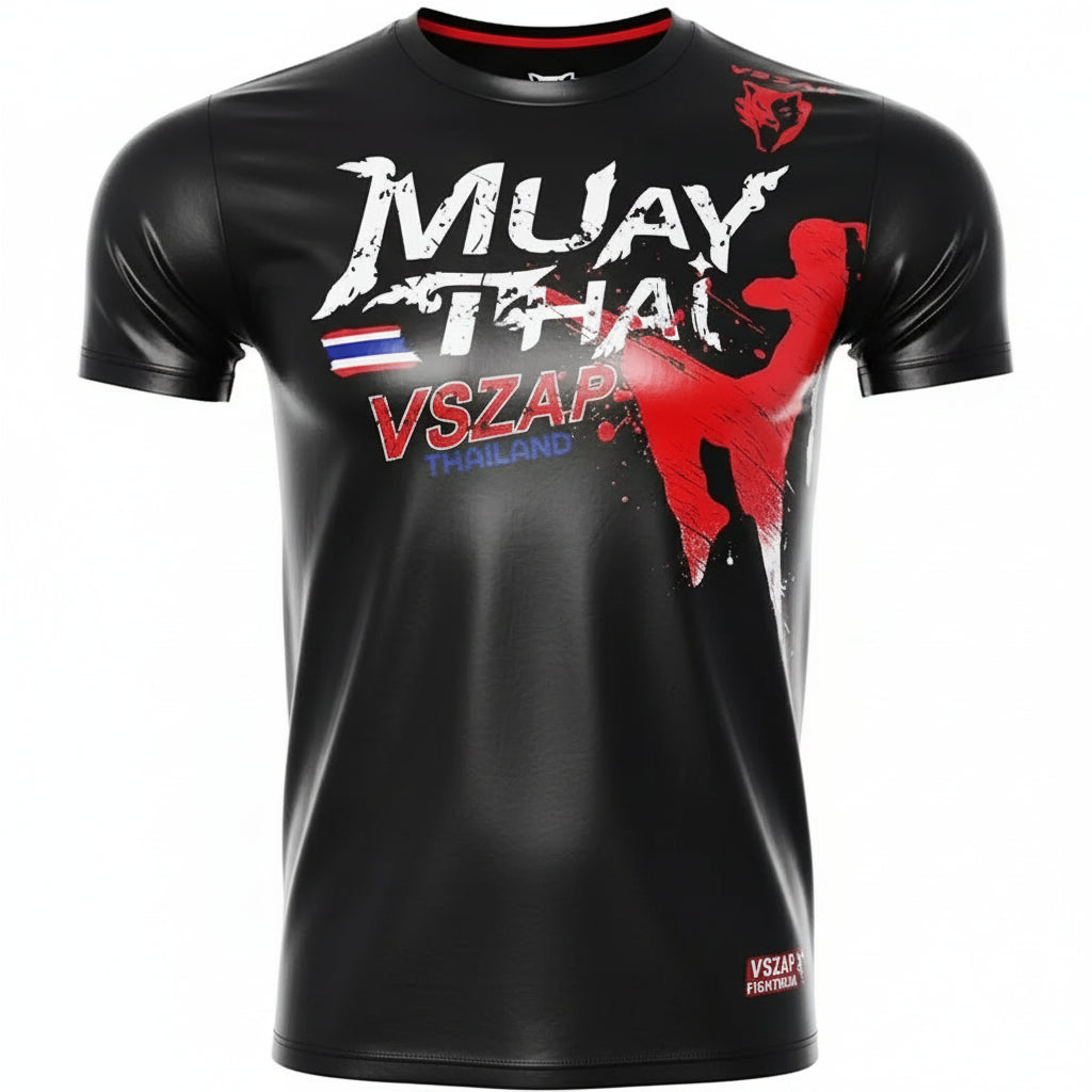 Fashion Muay Thai Sports T-Shirt | Lightweight, Breathable Fitness & Combat Training Tee