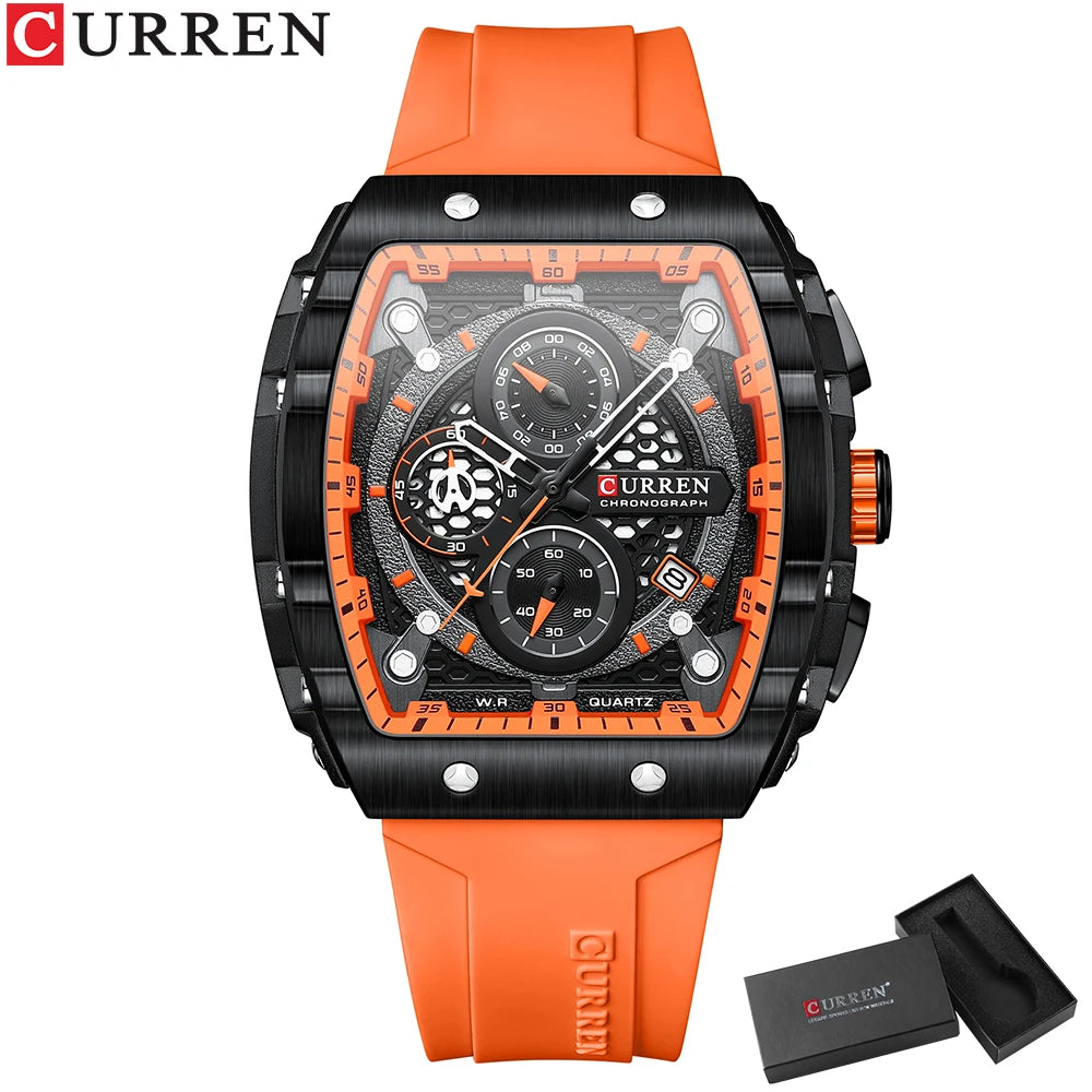 Top Brand Men's Watches | Luxury Square Quartz Wristwatch - FitZone360