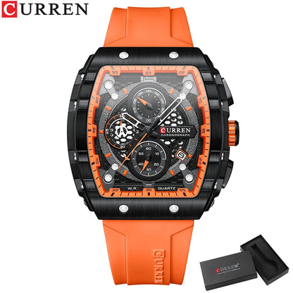 Top Brand Men's Watches | Luxury Square Quartz Wristwatch - FitZone360