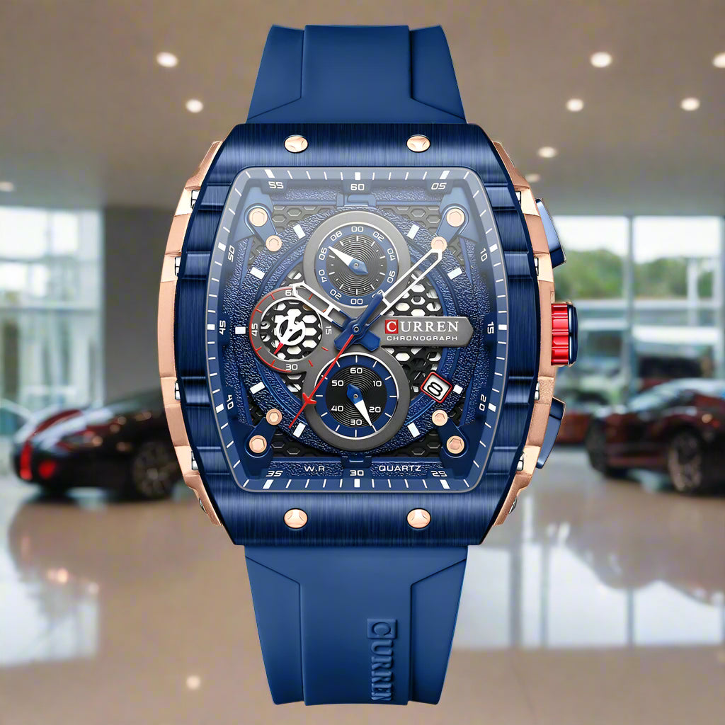 Top Brand Men's Watches | Luxury Square Quartz Wristwatch - FitZone360