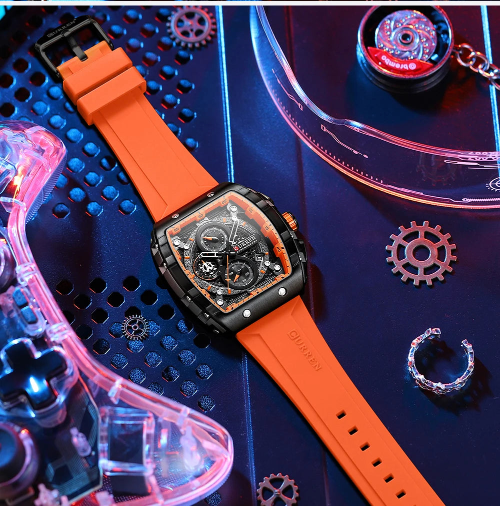 Top Brand Men's Watches | Luxury Square Quartz Wristwatch - FitZone360