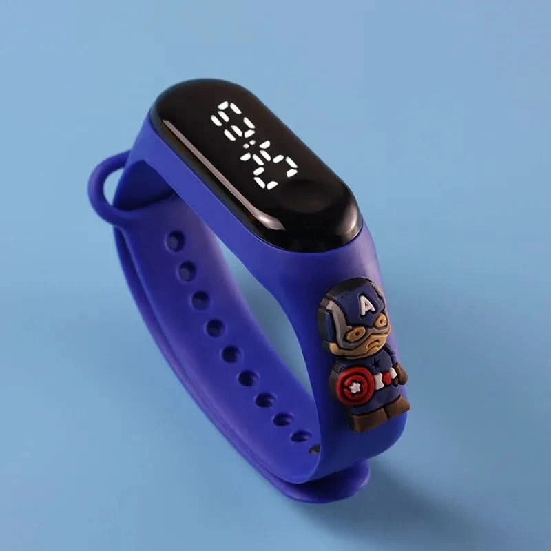 Fashion Mickey & Marvel Superhero Children's LED Sports Watches | Waterproof & Touch Display ⌚✨ - FitZone360