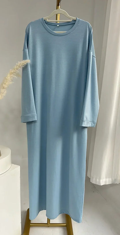 Casual Muslim Abaya Sweatshirt Dress for Women | Modest Daily Wear
