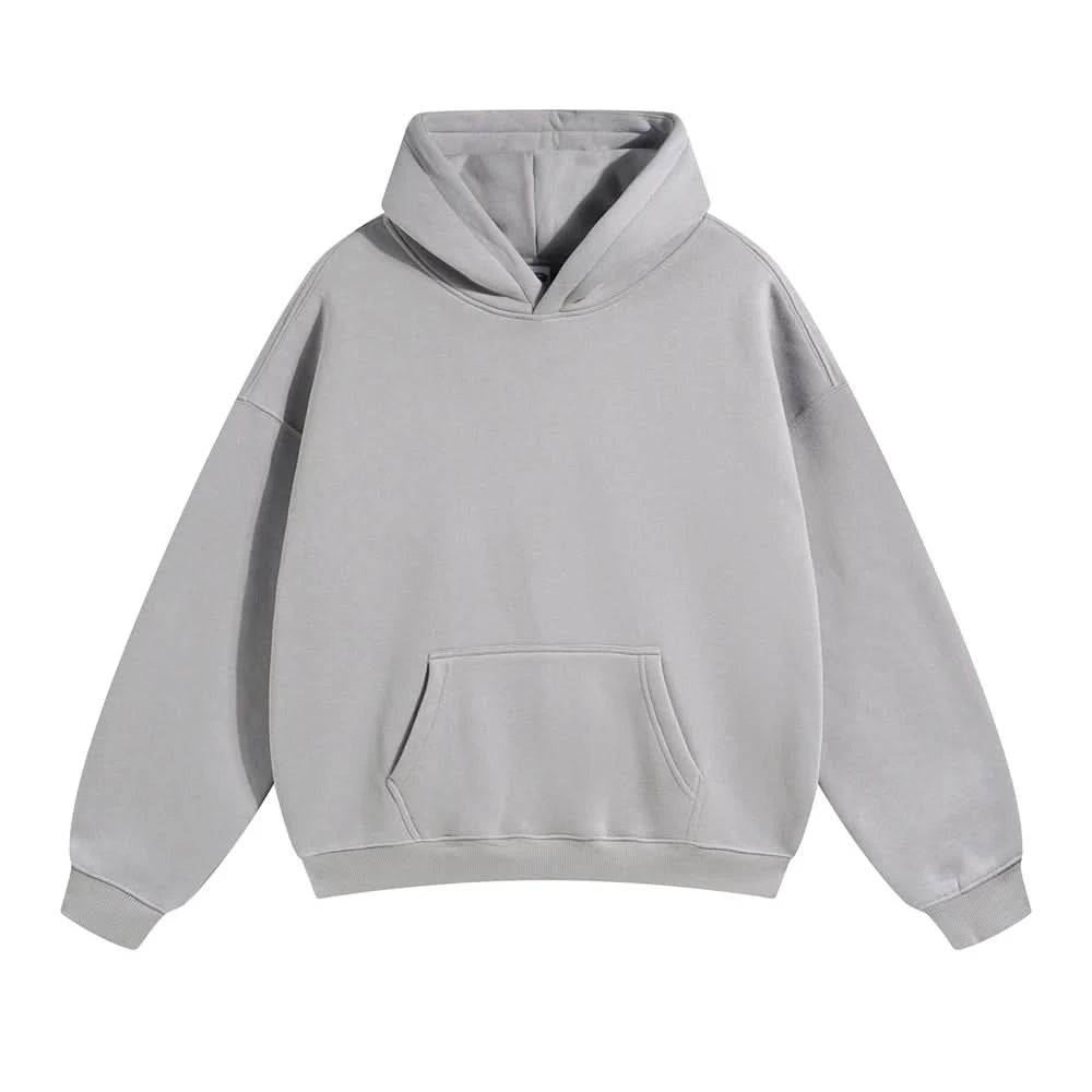 Fleece Hooded Sweatshirt | Unisex Oversized Winter Hoodie Pullover - FitZone360