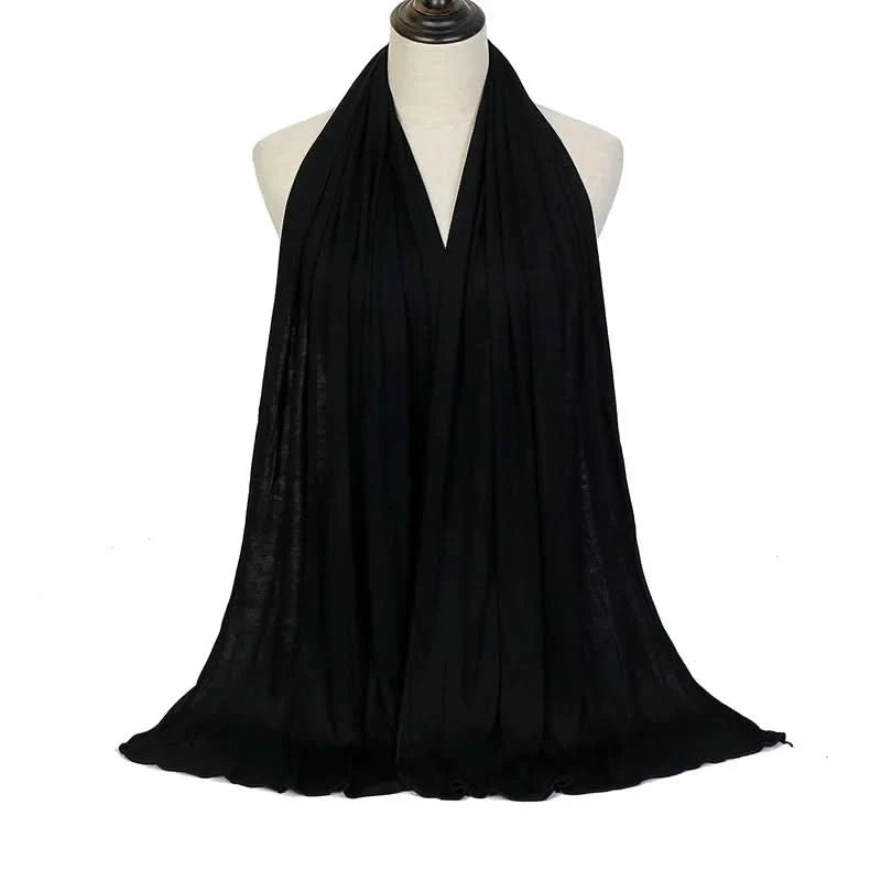 🌙 Soft Modal Cotton Jersey Hijab Scarf – 170x60cm - FitZone360