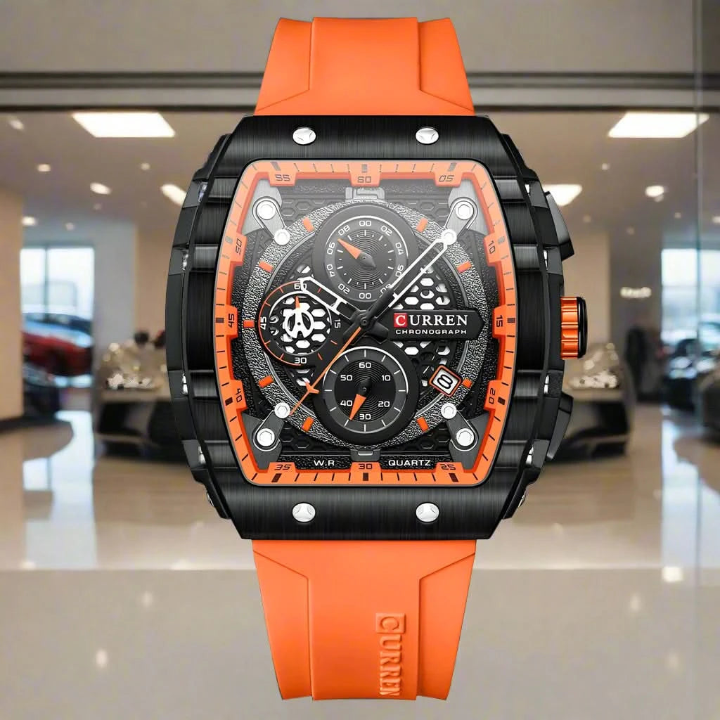 Top Brand Men's Watches | Luxury Square Quartz Wristwatch - FitZone360